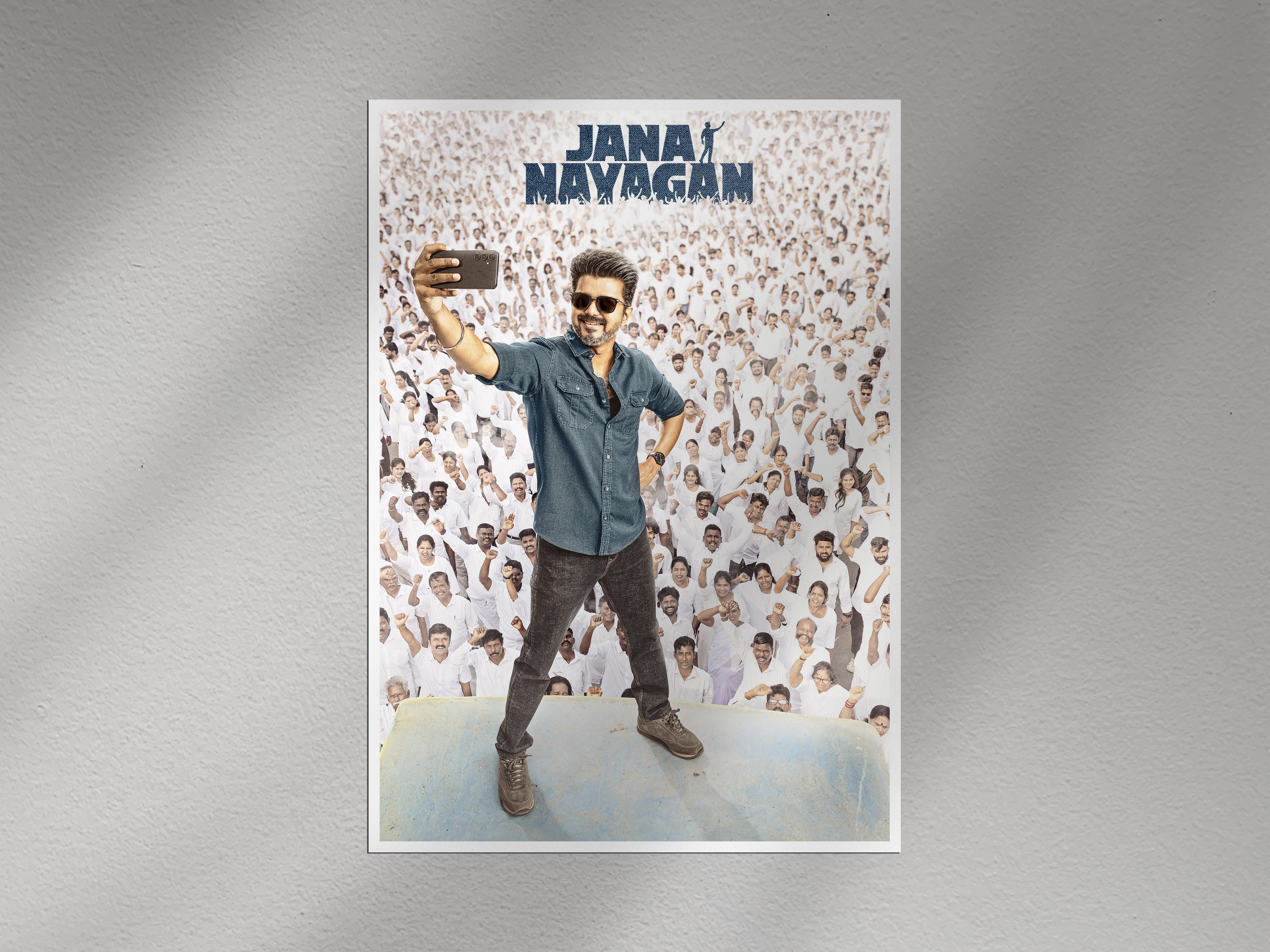 Jana Nayagan Thalapathy Vijay Poster - Official Movie Print Lazywalls